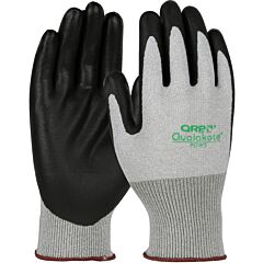 Qrp Pdws Seamless Knit Nylon/Carbon Fiber With Nitrile Foam Grip, Gray