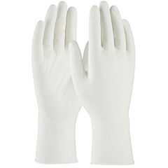 Qrp Q125 Single Use Class 100 Cleanroom Nitrile Gloves, 12", White