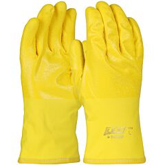 Qrp Tg150 Cold Handling Polyurethane Gloves With Thermal Cotton Lining, 11", Yellow