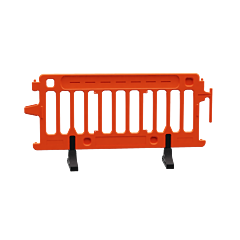 Plasticade 2004-O Crowdcade Crowd Control Barricade, Orange, No Sheeting