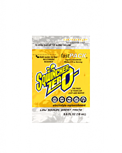 Sqwincher 159015500 Zero Sugar-Free Fast Pack, 0.6 Oz, Yields 6 Oz, Orange
