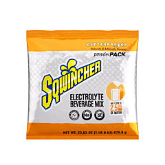 Sqwincher 159016041 Powder Packs, Orange, 23.83 Oz, Pack, Yields 2.5 Gal