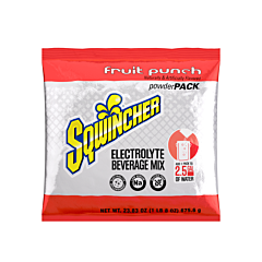 Sqwincher 159016042 Powder Packs, Fruit Punch, 23.83 Oz, Pack, Yields 2.5 Gal
