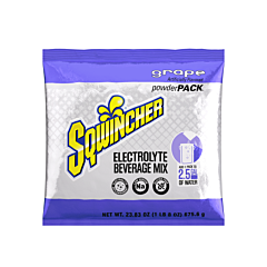 Sqwincher 159016046 Powder Packs, Grape, 23.83 Oz, Pack, Yields 2.5 Gal