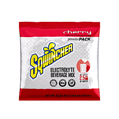 Sqwincher 159016047 Powder Packs, Cherry, 23.83 Oz, Yields 2.5 Gal
