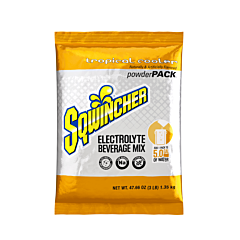 Sqwincher 159016409 Powder Pack, Tropical Cooler, 47.66 Oz, Pack, Yields 5 Gal