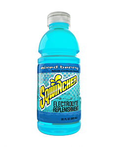 Sqwincher 159030530 Ready-To-Drink, 20 Oz, Wide-Mouth Bottle, Mixed Berry