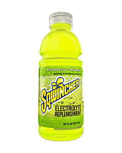 Sqwincher 159030538 Ready-To-Drink, 20 Oz, Wide-Mouth Bottle, Lemon-Lime