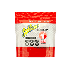 Sqwincher 159060901 Qwikserv Powder Concentrate, 1.26 Oz, Pack, Yields 16.9 Oz, Fruit Punch