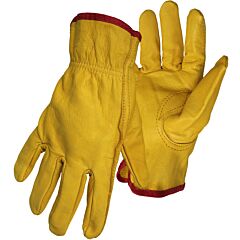 Boss 1Bl18361 Regular Grade Gold Cowhide Leather Drivers Gloves, Keystone Thumb, Gold