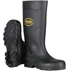 Pip-380-800 16" Black Pvc Plain Toe Boot