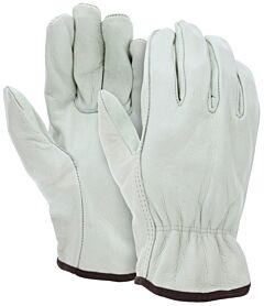 Mcr Safety 3201Inxl Gloves, Select Grade Cow Grain Driver, Straight Thumb, Ansi Abrasion 3, Puncture 3, Heat 2, Size X-Large