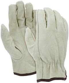 Mcr Safety 3408Xl Gloves, Competitive Value Grade Grain Pigskin Driver, Keyston Thumb, Size X-Large