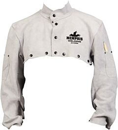 Mcr Safety 38100Mwm Leather Welding Cape Sleeve With Open Back, Size Medium