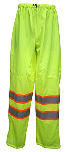 Mcr Safety Clelcxl Class E, Solid Upper/Mesh Lower, Draw String Waist Pant, Lime, Size X-Large