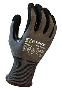 Armor Guys 00-880-M Cut Resistant Gloves, Gray Kyorene Pro Liner With Black Hct Foam Nitrile Palm, Thumbcrotch Reinforcement, Touch Screen, Ansi A8, Size Medium