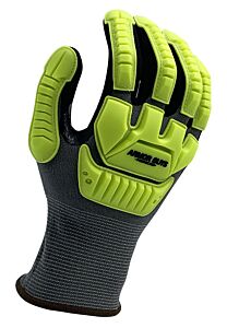 Armor Guys 00-897-L Cut Resistant Gloves, Gray Kyorene Pro Liner With Foam Nitrile Palm And Back Protection, Touch Screen, Ansi A9, Size Large