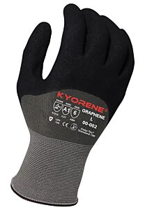 Armor Guys 00-002-2X General Purpose Gloves, Gray Kyorene Liner With Black 3/4 Hct Foam Nitrile Palm, Size 2X-Large