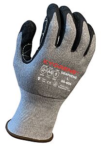 Armor Guys 00-606-Xl Cut Resistant Gloves, Gray Kyorene Liner With Black Crinkle Latex Palm Coating, Thumb Crotch Reinforcement, Ansi A6, Size X-Large