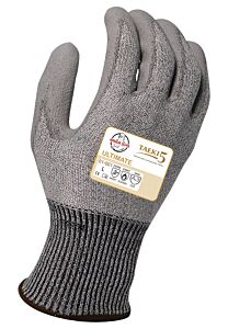Armor Guys 01-001-L Cut Gloves, 13 Gauge, 100% Gray Taeki5® Liner With Gray Pu Palm Coating, Ansi A3, Size Large