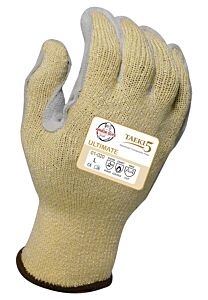 Armor Guys 01-020-M Cut Resistant Gloves, 100% Taeki5 Liner With Sewn On Leather Palm And Wrapped Fingers, Ansi A4, Size Medium