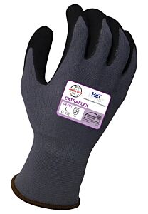 Armor Guys 04-001-2X General Purpose Gloves, Extraflex Gray Nylon Liner With Black Hct Foam Nitrile Palm, Size 2X-Large