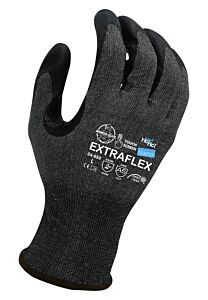 Armor Guys 04-550-L Cut Resistant Gloves, Extraflex Cut Resistant Liner With Dark Gray Hct Nano Foam Nitrile Palm Coating And Nitrile Reinforced Thumb Crotch, Ansi A5, Size Large