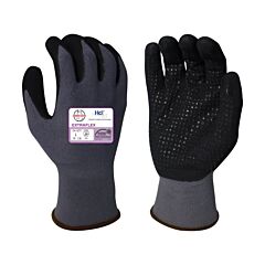 Armor Guys 04-700-L Cut Resistant Gloves, Aramid Liner, Black Hct Nano Nitrile Coating, Ansi A7, Size Large