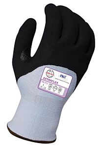 Armor Guys 04-312-M Winter Cut Gloves, Extraflex Cut Resistant Liner, Nitrile Foam Palm, Nitrile Reinforced Thumb Crotch And 3/4 Fingertip Coating, Ansi A4, Size Medium