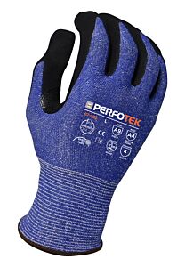 Armor Guys 07-002-M Puncture Resistant Gloves, Dark Blue Hdpe Liner With Puncture Resistant Palm And Fingers, Black Microfoam Nitrile Palm Coating, Ansi A9 Cut Resistance, Size Medium
