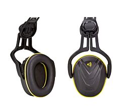 Msa 10190357 V-Gard® Helmet-Mounted Hearing Protection Earmuff, 27 Db, Black/Yellow