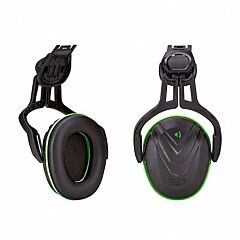 Msa 10190356 V-Gard® Helmet-Mounted Hearing Protection Earmuff, 22 Db, Black/Green