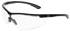 Mcr Safety Kd710Pf Safety Glasses, Kd7 Klondike, Black/Gray Temple, Clear Max6 Anti-Fog Lens