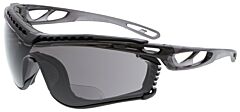 Mcr Safety Cl5H20Gpf Safety Glasses, Cl5 Checklite, Gray Lens, 2.0 Strength, Max6 Anti-Fog Lens