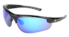 Mcr Safety Dm1218B Safety Glasses, Dm2 Dominator, Gray Tpr, Blue Diamond Mirror Lens