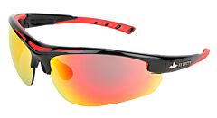 Mcr Safety Dm122R Safety Glasses, Dm2 Dominator, Red Tpr, Fire Mirror Lens