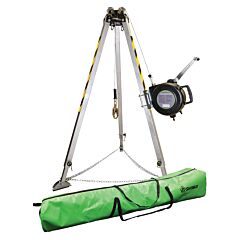 Safewaze 019-11002 7' Adjustable Tripod Kit, 65' 3-Way, Storage Bag