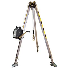 Safewaze 021-11026 7' Adjustable Tripod Kit, 65' Personnel Winch, Storage Bag