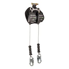 Safewaze Sw8008-11Le-Dl Latitude Edge 11' Dual Cable Srl, Steel Snap Hook
