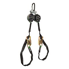 Safewaze 018-5034 Latitude Pro 7' Tie-Back Dual Web Srl, Fs-Ex313, Triple Lock Carabiner, 40" Tie-Back