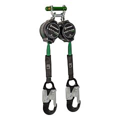 Safewaze 018-5025 Latitude Pro 7' Dual Web Srl, 9013 Bwb, Aluminum Snap Hooks