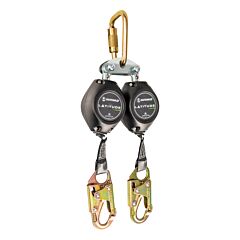 Safewaze Fs-Fsp14075-W Latitude Hd 7' Dual Web Srl, Fs-Ex313, Carabiner, Snap Hooks