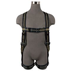 Safewaze Fs77325-Fr-L Welding Full Body Harness, 1D, Kevlar® Web, Mb Chest, Mb Legs, Size Large