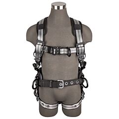 Safewaze 020-1183 Pro+ Slate Construction Harness, Aluminum 3D, Aluminum Qc Chest, Aluminum Fd, Tb Legs, Size Large