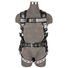 Safewaze 020-1191 Pro+ Slate Construction Harness, Aluminum 3D, Aluminum Qc Chest, Tb Legs, Size Large