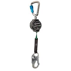 Safewaze 018-5012 Latitude Pro 7' Single Web Srl, Aluminum Carabiner, Snap Hook