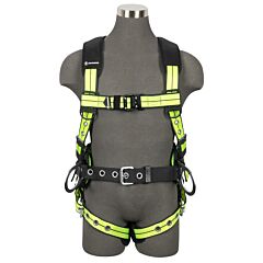Safewaze Fs-Flex270-Xl Pro+ Construction Harness, 3D, Qc Chest, Tb Legs, Tb Torso, Size X-Large