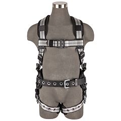 Safewaze 020-1198 Pro+ Slate Construction Harness, Aluminum 1D, Aluminum Qc Chest, Tb Legs, Size Medium