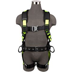 Safewaze 021-1454 Pro Construction Harness, 3D, Qc Chest, Qc Legs, Free Floating Waist Pad, Size 2X-Large
