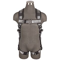 Safewaze 020-1224 Pro+ Slate Full Body Harness, Aluminum 1D, Aluminum Qc Chest/Legs, Size X-Large